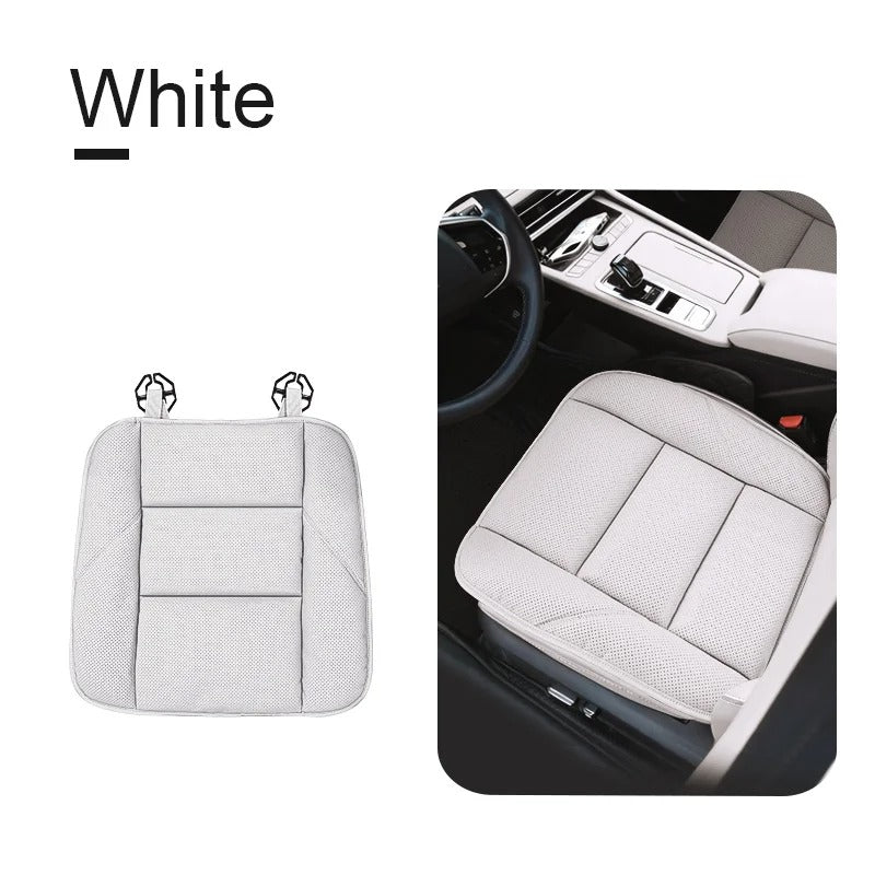 Universal Leather Car Seat Cushion – Breathable Anti-Slip All-Season Seat Protector - Delicate Leather  