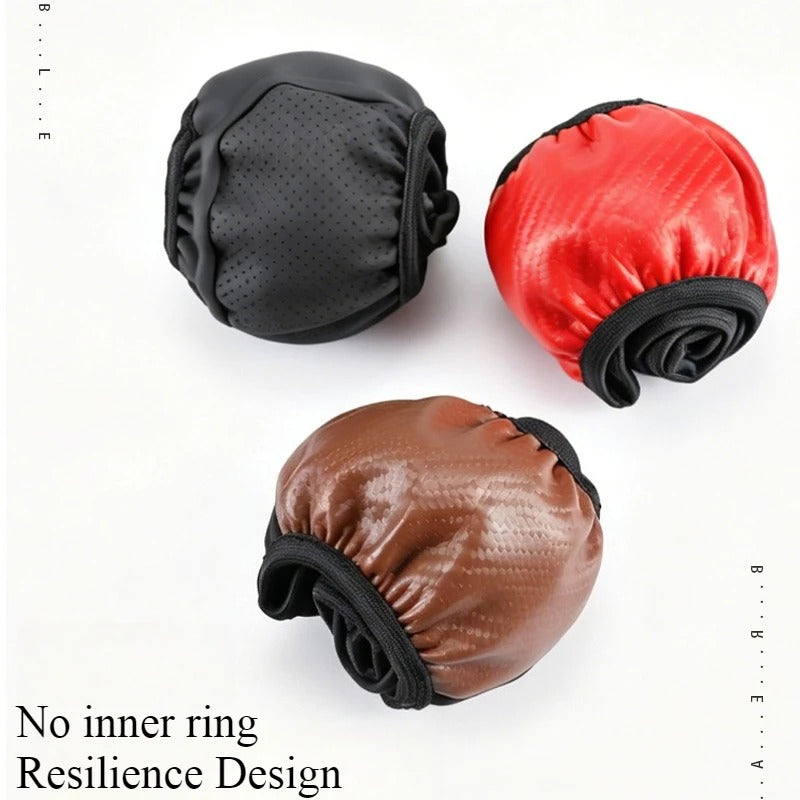 Microfiber Leather Steering Wheel Cover – Universal 37–38cm Anti-Slip Comfort Grip - Delicate Leather