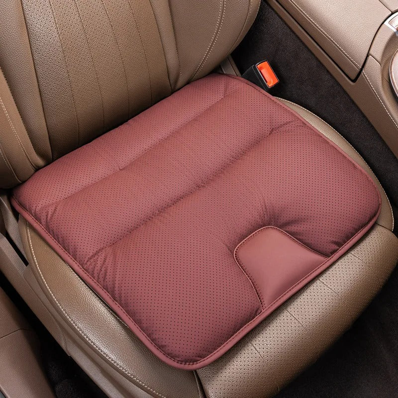 Universal Leather Car Seat Cushion – Breathable Non-Slip Four-Season Seat Protector - Delicate Leather