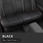 Nappa Leather Car Seat Covers – Waterproof, Universal Fit with Surround Bottom Design | Luxury Seat Protector for Cars, SUVs, Pickups - Delicate Leather