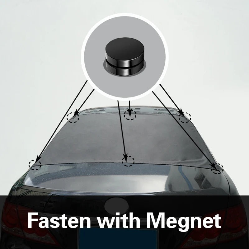 Universal Rear Window Cover – All-Season Snow, Frost & Sun Protection - Delicate Leather