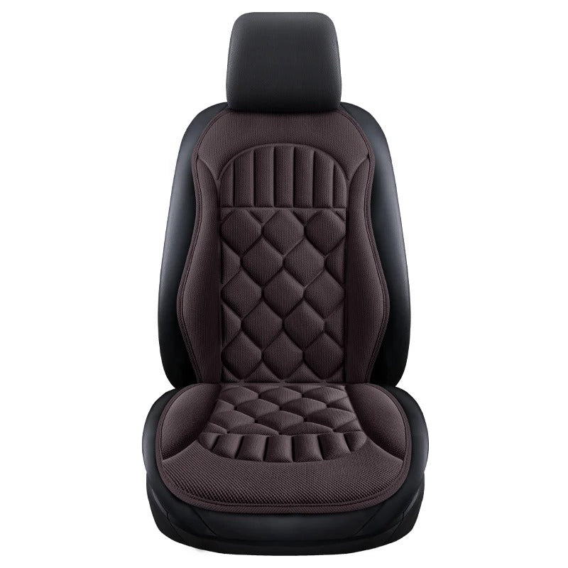 Universal Linen Car Seat Cushion – Four-Season Breathable Anti-Slip Seat Protector - Delicate Leather