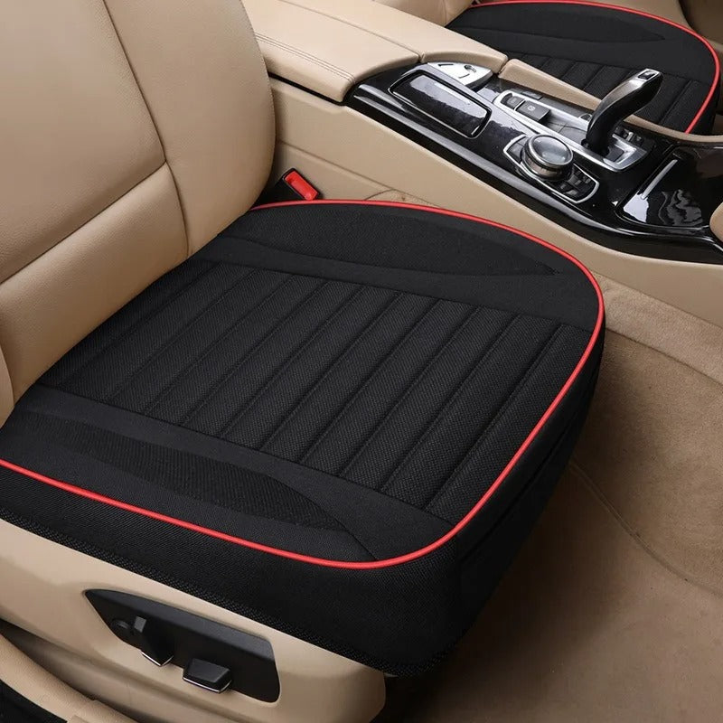 Flax Car Seat Cushion – Breathable Universal Seat Cover for Cars & SUVs - Delicate Leather  