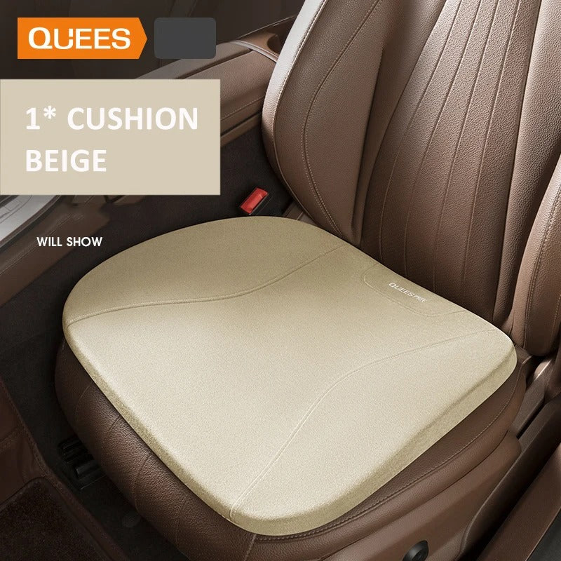 Memory Foam Car Lumbar Cushion – Integrated Seat Back Support Pillow - Delicate Leather