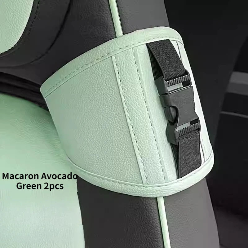 Car Seat Belt Fixer Extender – Universal Interior Seat Belt Adjustment Accessory - Delicate Leather  