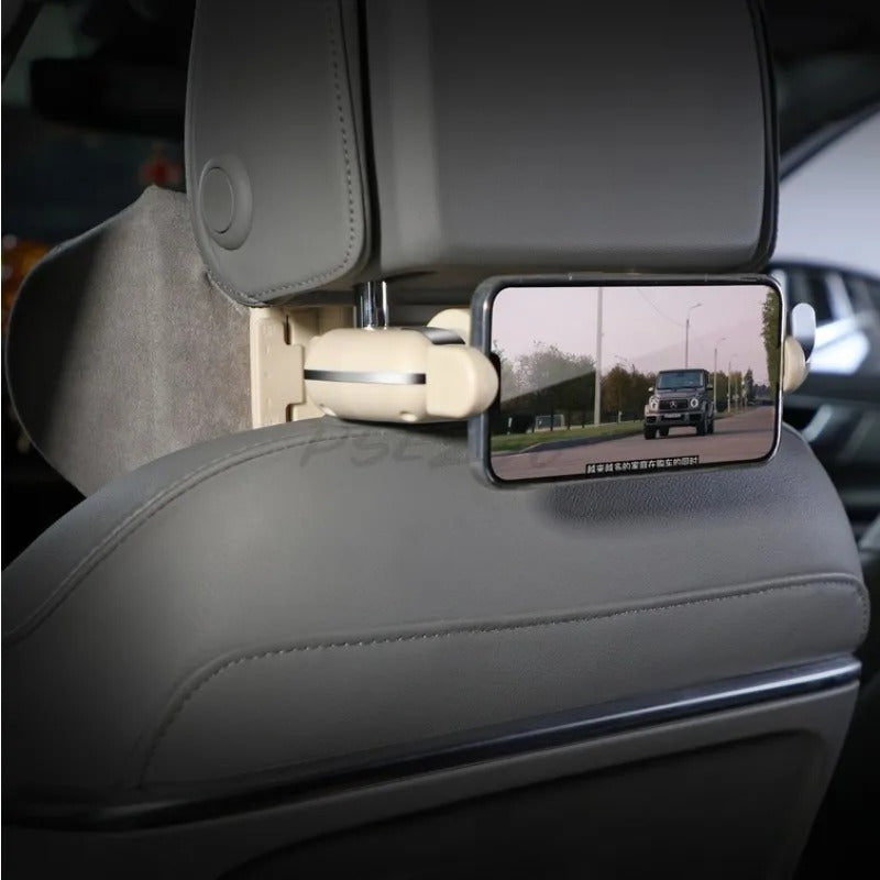 Adjustable Memory Foam Car Headrest Pillow – Universal Neck Support for Driver & Passenger - Delicate Leather