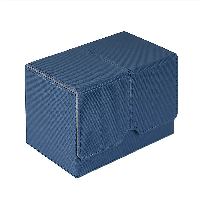 200+ Card Deck Box Organizer Holder Storage for Commander Card Carrying Organizer Case Leather Card Deck Storage Box