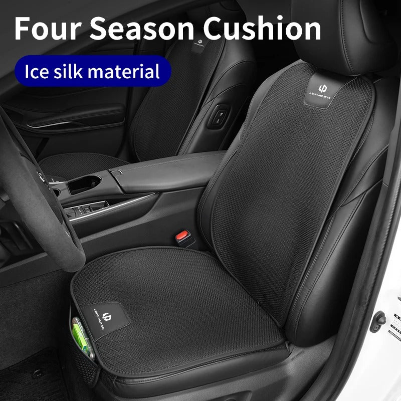 Breathable Ice Silk Car Seat Cushion – Non-Slip Universal Seat Pad