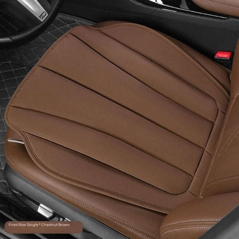 Suede Leather Car Seat Cushion – Soft Non-Slip Universal Seat Cover - Delicate Leather  