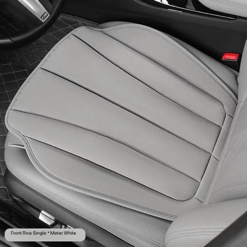 Suede Leather Car Seat Cushion – Soft Non-Slip Universal Seat Cover - Delicate Leather  