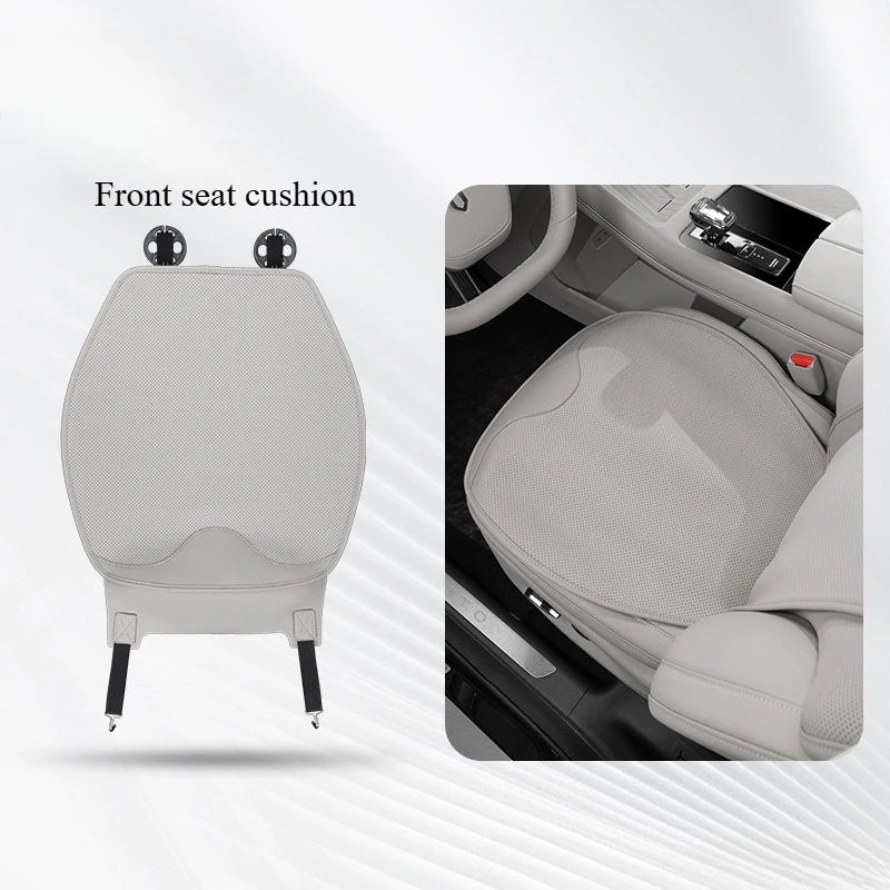 Universal Nappa Leather Car Seat Cushion – All-Season Soft Seat Cover Protector - Delicate Leather  
