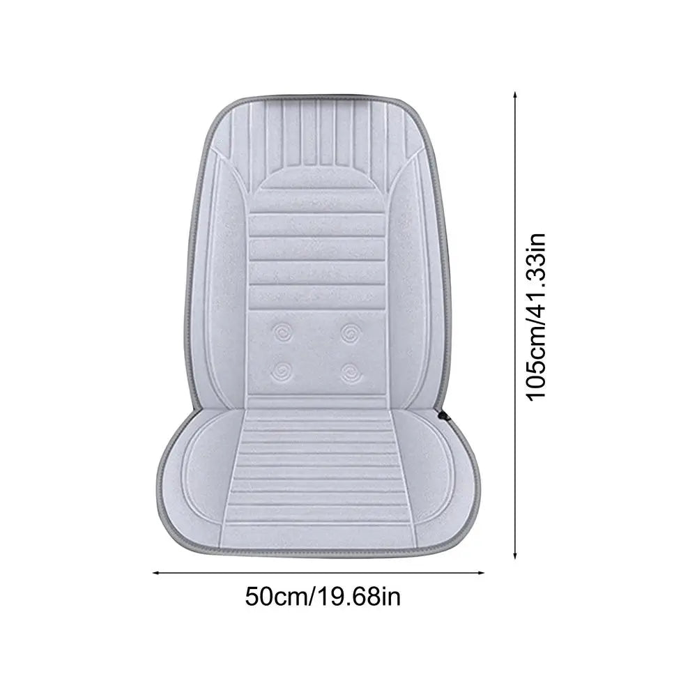 Car Seat Heater – 12V Heated Seat Cushion with 3 Heating Modes, Universal 105×50 cm Plush Seat Warmer for Car, Home & Office - Delicate Leather  