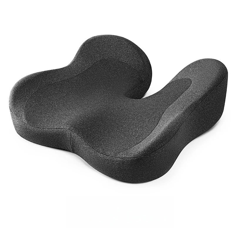 Memory Foam Seat Cushion – Portable Seat Pad for Car and Office Chair - Delicate Leather  