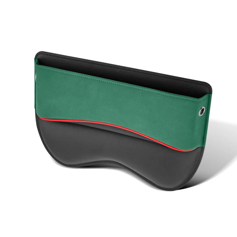 Suede Car Seat Crevice Storage Box – Gap Filler Organizer for Phone, Wallet, and Small Items - Delicate Leather  