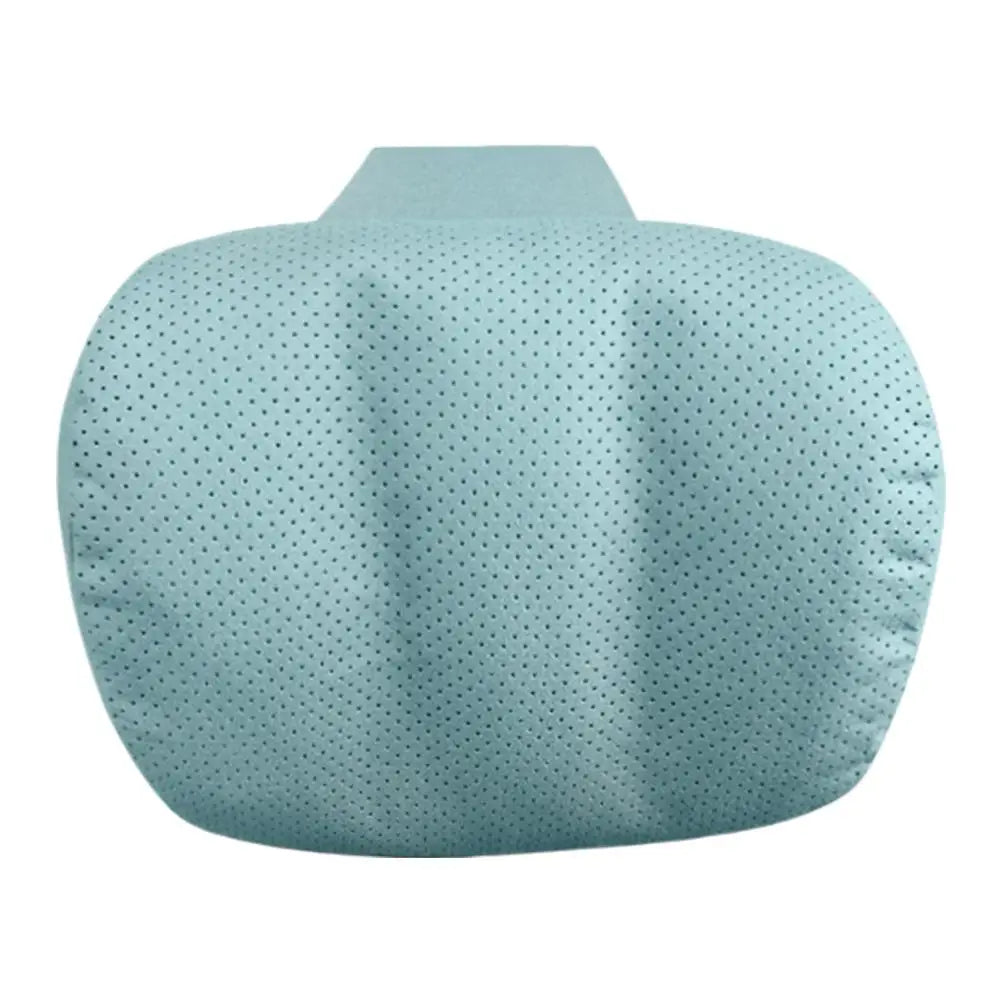 Car Headrest Neck Pillow – Memory Foam Travel Head Support Cushion, Universal Adjustable Fit - Delicate Leather  