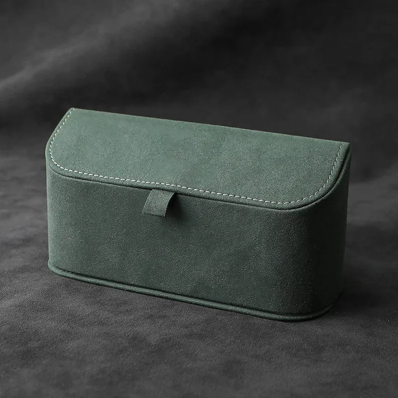 Universal Alcantara Suede Car Sun Visor Glasses Frame - Multi-function Storage Box for Sunglasses, Pen, Documents - Car Interior Decoration - Delicate Leather  