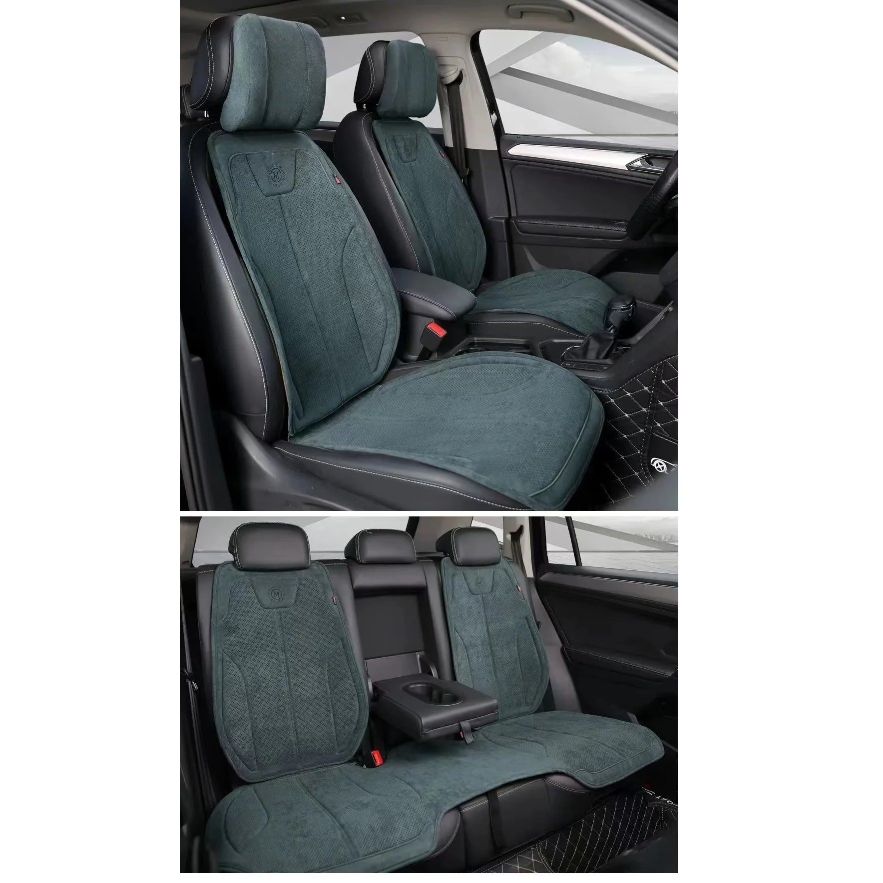 High Quality Suede Cover - Universal All Seasons Car Seat Cover - Breathable Anti-slip Luxury Ultra Thin Suede Seat Cover - Delicate Leather  