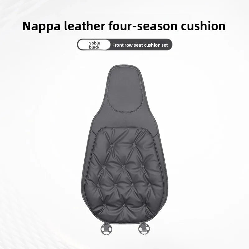 Universal Winter Down Car Seat Cover – Warm Breathable Soft Seat Cushion Protector for Vehicle Interior - Delicate Leather  