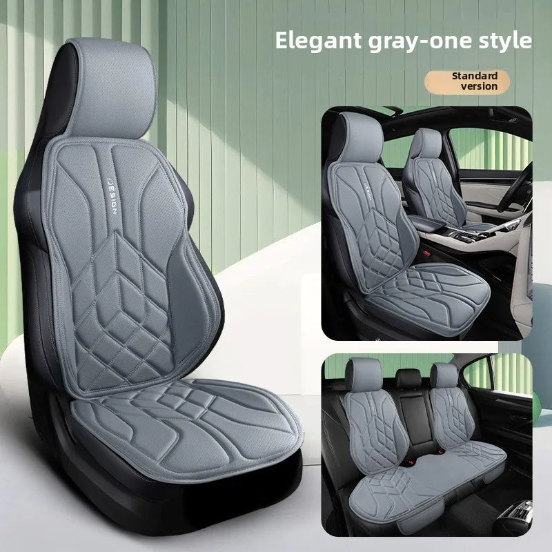 Universal Leather Car Seat Cover – Four-Season Breathable Protective Saddle Pad. - Delicate Leather  