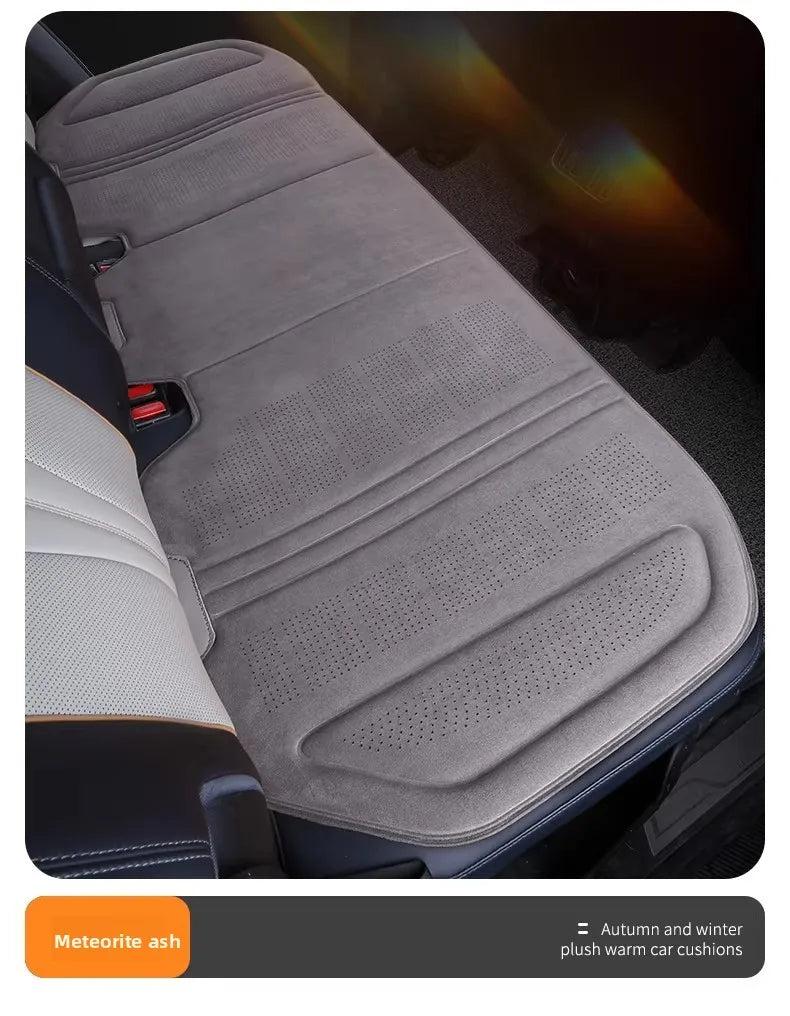 Suede Car Seat Cover – Breathable Ultra-Thin Seat Cushion Pad, Universal Fit - Delicate Leather  
