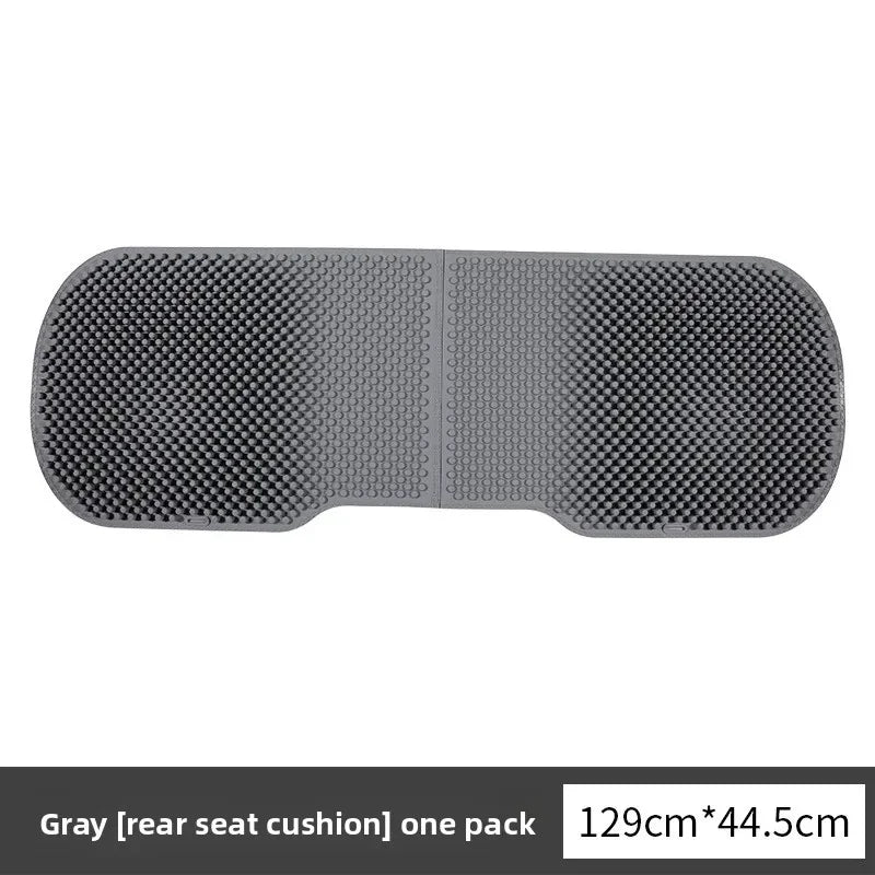 Silicone Non-Slip Car Seat Cushion – Universal Four-Season Cooling Breathable Seat Cover for Car, Office, and Home Use - Delicate Leather  