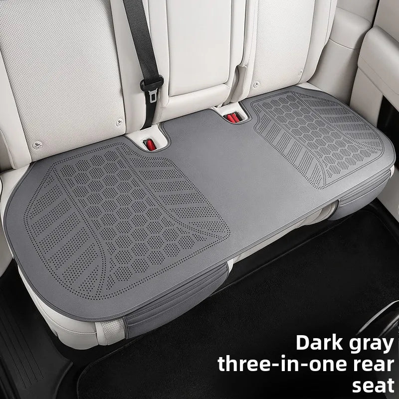 Ultra-Thin Suede Car Seat Cushion – Breathable Universal Seat Cover Pad for Vehicle Interior - Delicate Leather  