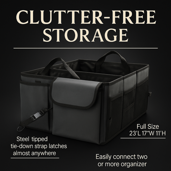 Deluxe Leather Trunk Organizer Pro