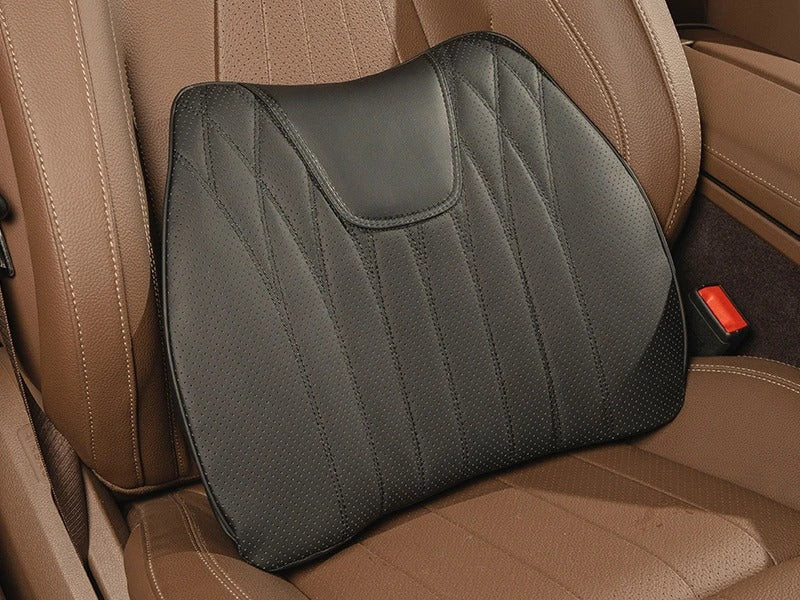 Luxury Comfort Car Cushions – Premium Memory Foam Seat Cushion for Back Pain Relief and Enhanced Relaxation - Delicate Leather  