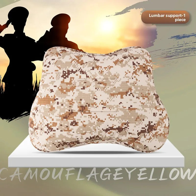 Universal Car Headrest Pillow – High-Quality Latex Cushion with Breathable Leather Cover, Neck and Lumbar Support Pillow - Delicate Leather  