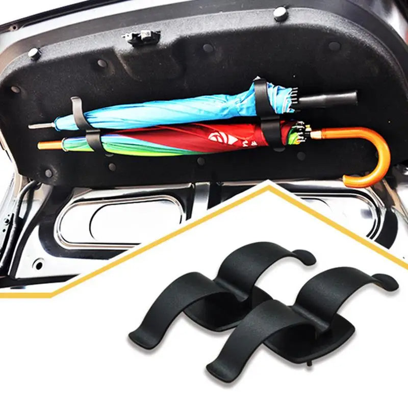 Universal Car Umbrella Holder, Auto Trunk Hook for Convenient Umbrella Storage, Multi-Purpose Towel Hook, Plant Holder, and Organizer for Internal Car Accessories