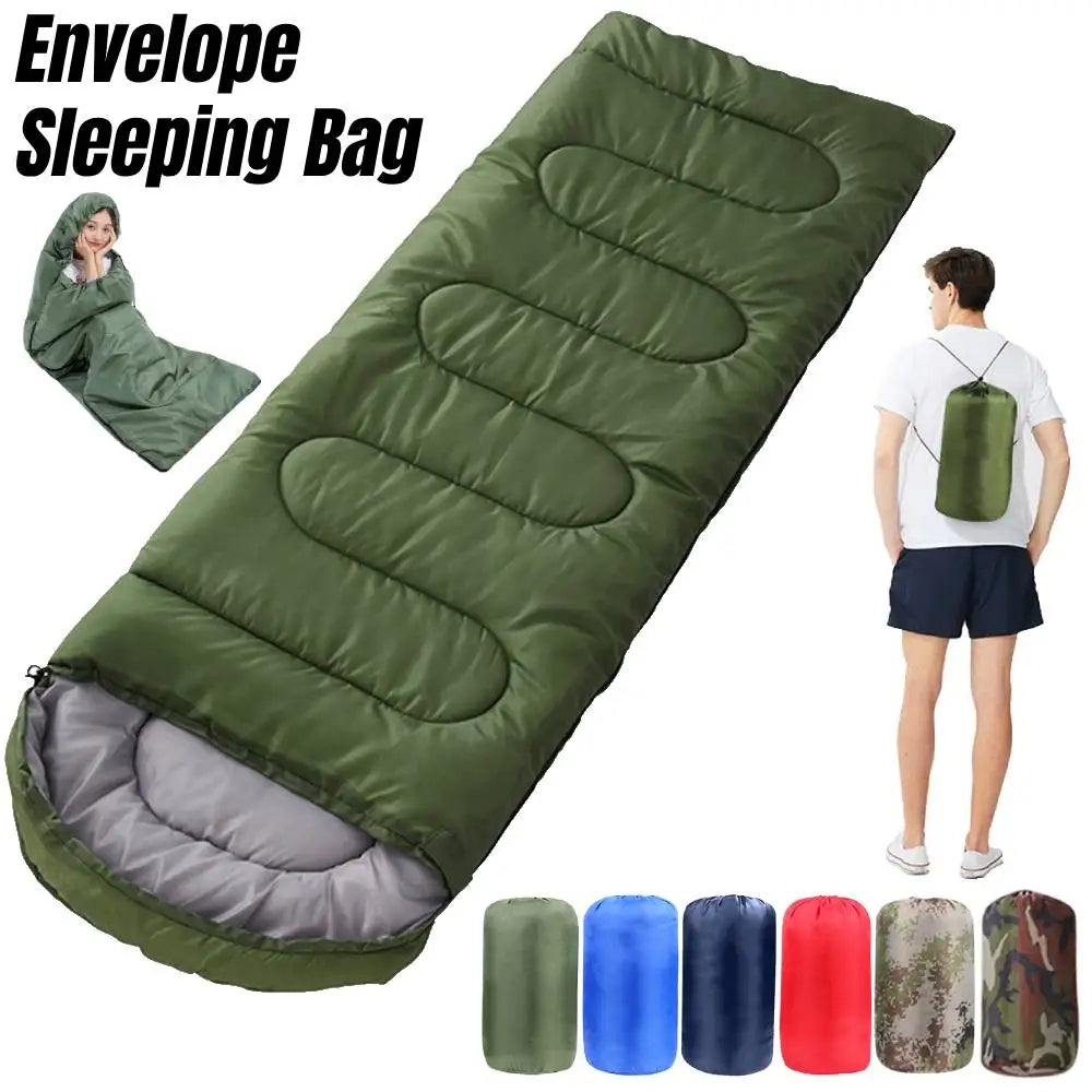 3-Season Lightweight & Waterproof Camping Sleeping Bag with Compression Sack: Ideal for Indoor & Outdoor Use, Suitable for Adults & Kids