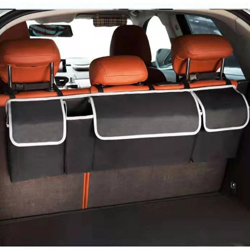 High Capacity Multi-Use Car Trunk Organizer: Oxford Backseat Storage Bag for Automobile Interior