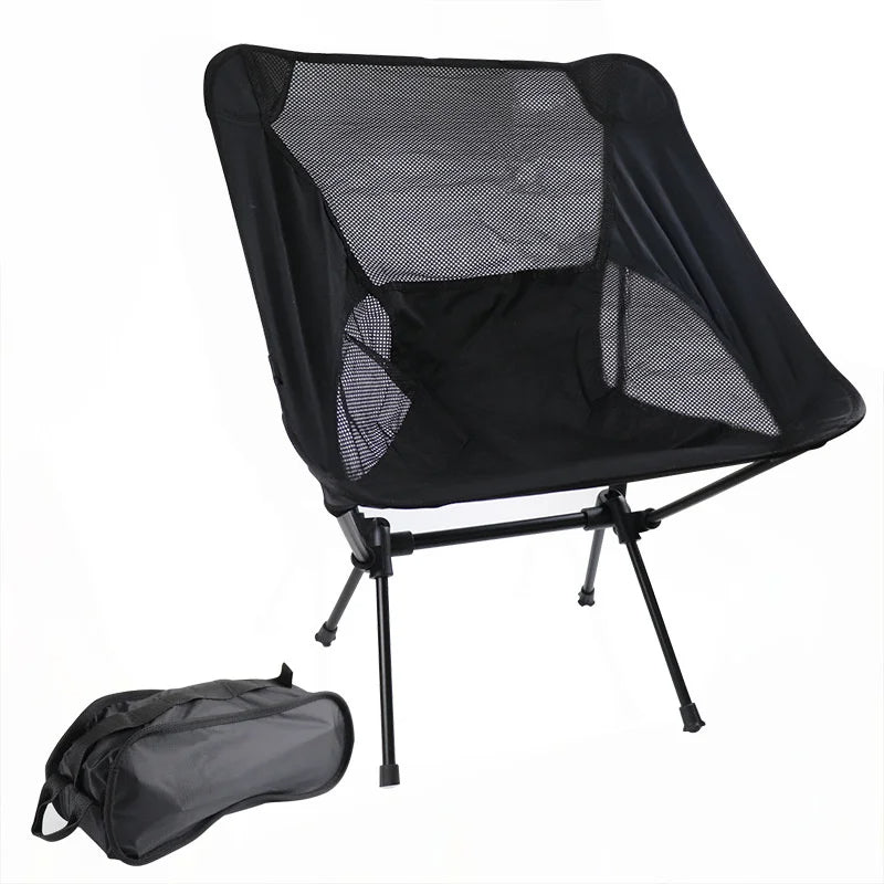 Stable and Lightweight Folding Camping Chair Portable and Compact Design Ideal for Outdoor Camp, Travel, Beach, Picnic, Festival, Hiking, and Backpacking, Supports up to 330lbs