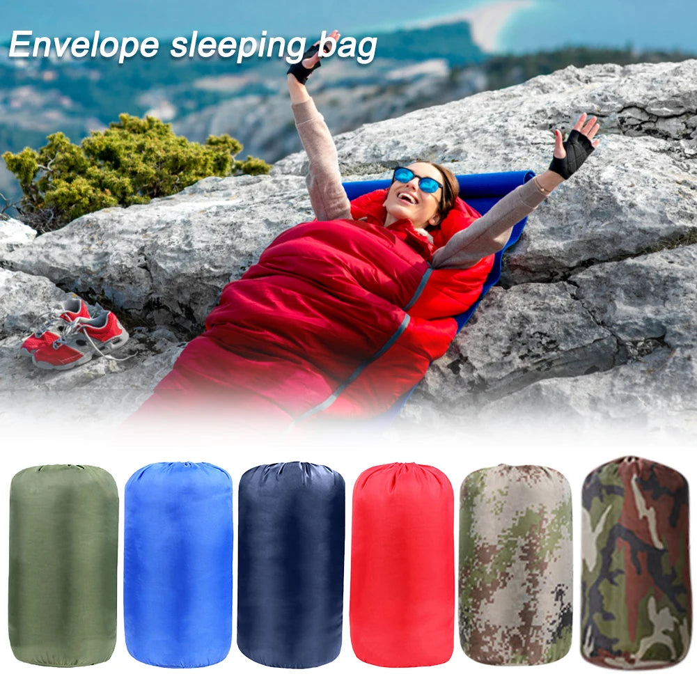 3-Season Lightweight & Waterproof Camping Sleeping Bag with Compression Sack: Ideal for Indoor & Outdoor Use, Suitable for Adults & Kids