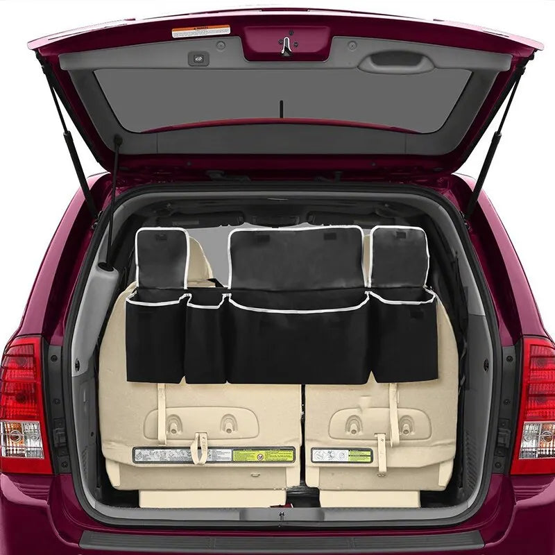 High Capacity Multi-Use Car Trunk Organizer: Oxford Backseat Storage Bag for Automobile Interior