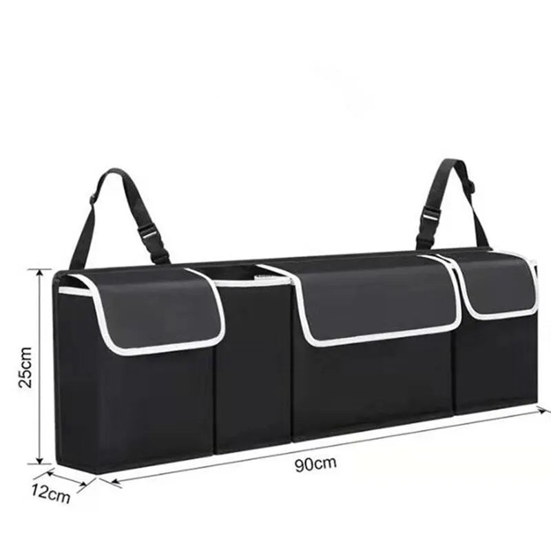 High Capacity Multi-Use Car Trunk Organizer: Oxford Backseat Storage Bag for Automobile Interior