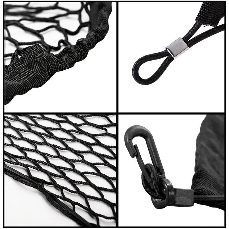 Car-Styling Boot String Mesh Elastic Nylon Rear Back Cargo Trunk Storage Organizer Luggage Net Holder Auto Accessory