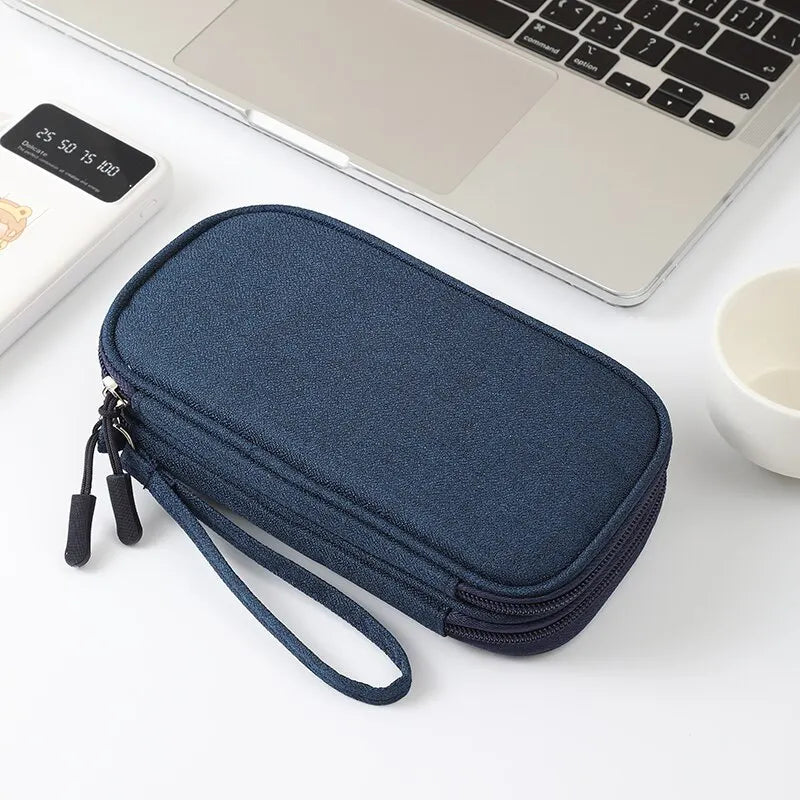 1pc Travel Portable Digital Product Storage Bag USB Data Cable Organizer Headset Charging Treasure Box Bag