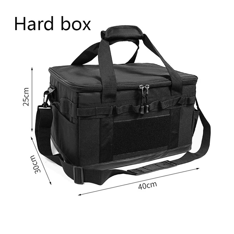 45L Outdoor Camping Picnic Bag Organizer Collapsible Large Capacity Tableware Storage Bag for Travel Hiking Camping