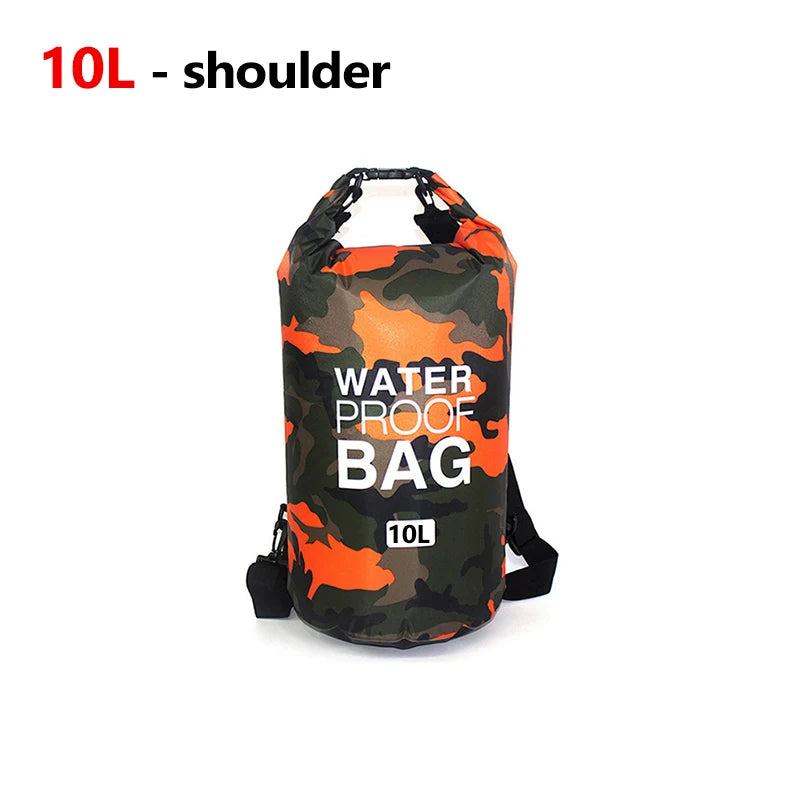 Waterproof Dry Bag: Available in 10L and 20L Sizes, Ideal Storage Pack Pouch for Swimming, Trekking, Rafting, Boating, and Kayaking. Versatile Drybags Backpack for Outdoor Adventures