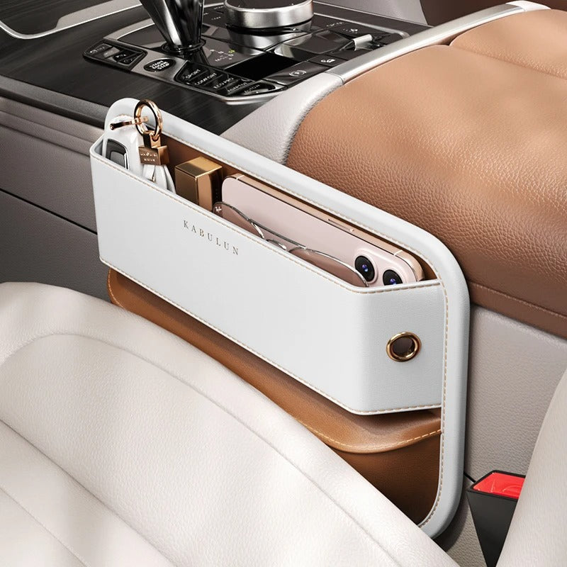 Car Slot Central Control Storage Box – Leather Seat Crevice Organizer