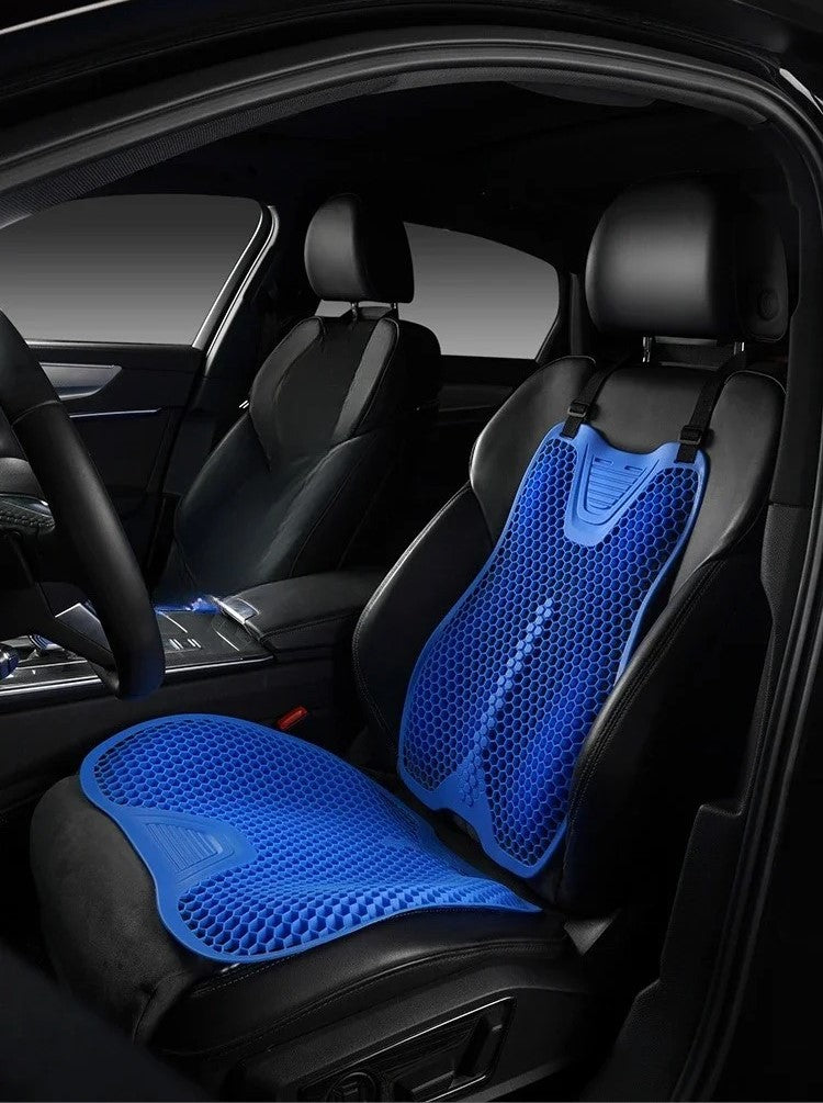 Universal Summer Car Seat Cushion – Breathable Cooling Seat & Backrest Pad | Car Interior Seat Protector