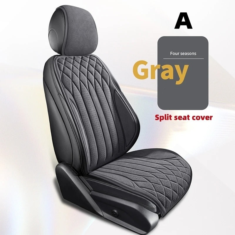 Breathable Luxurious Suede Car Seat Cover - Soft, Anti-Slip Driver’s Cushion for All-Season Comfort