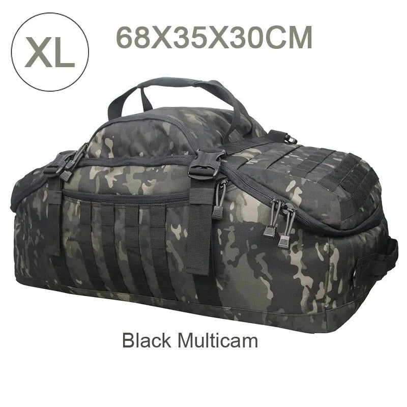 60L & 80L Tactical Camping Backpack - Molle Hiking Rucksack, Travel Duffel Bag for Men & Women