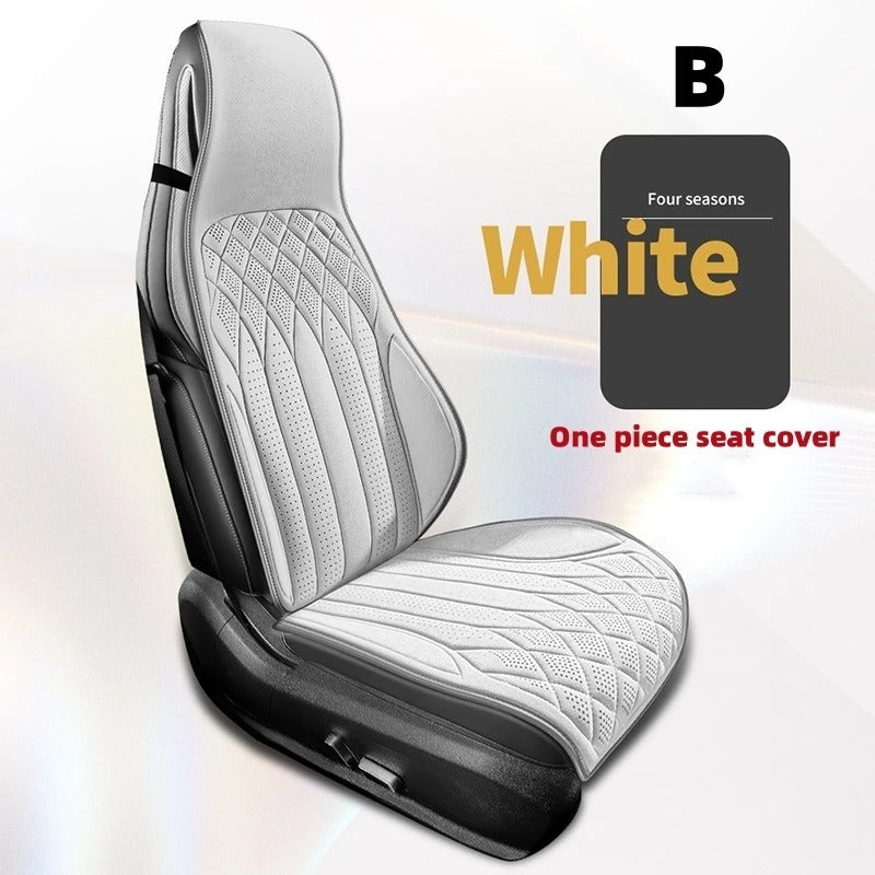 Breathable Luxurious Suede Car Seat Cover - Soft, Anti-Slip Driver’s Cushion for All-Season Comfort