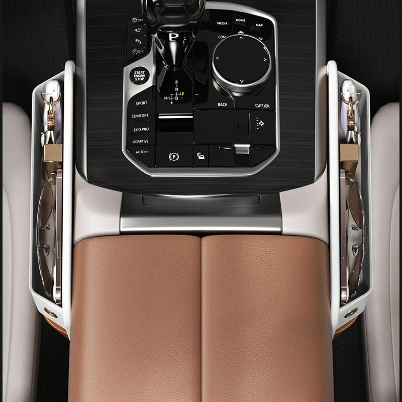 Car Slot Central Control Storage Box – Leather Seat Crevice Organizer