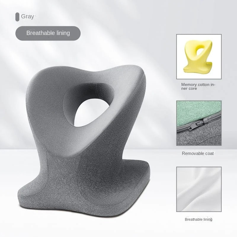 Memory Foam Nap Pillow – Orthopedic Travel Headrest & Neck Support for Office and Desk Sleeping