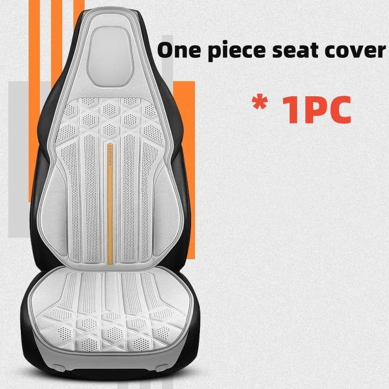 Universal Soft Suede Car Seat Cover - Breathable, Anti-Slip Driver's Support Cushion