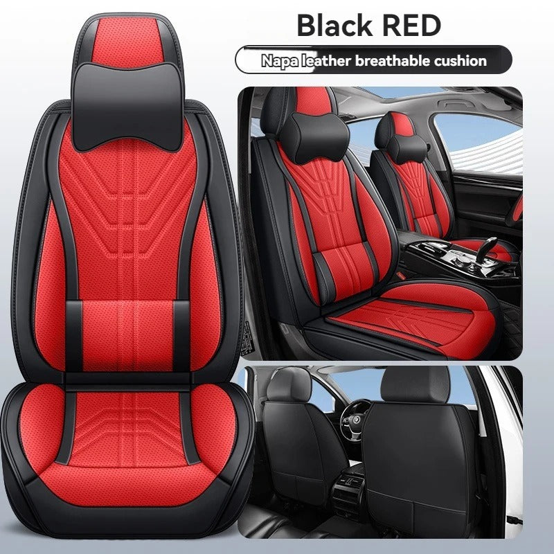 High-Quality Nappa Leather Car Seat Covers – Universal Fit for SEAT Models (LEON, Ibiza, Tarraco, Ateca, Arona, Formentor, Altea)