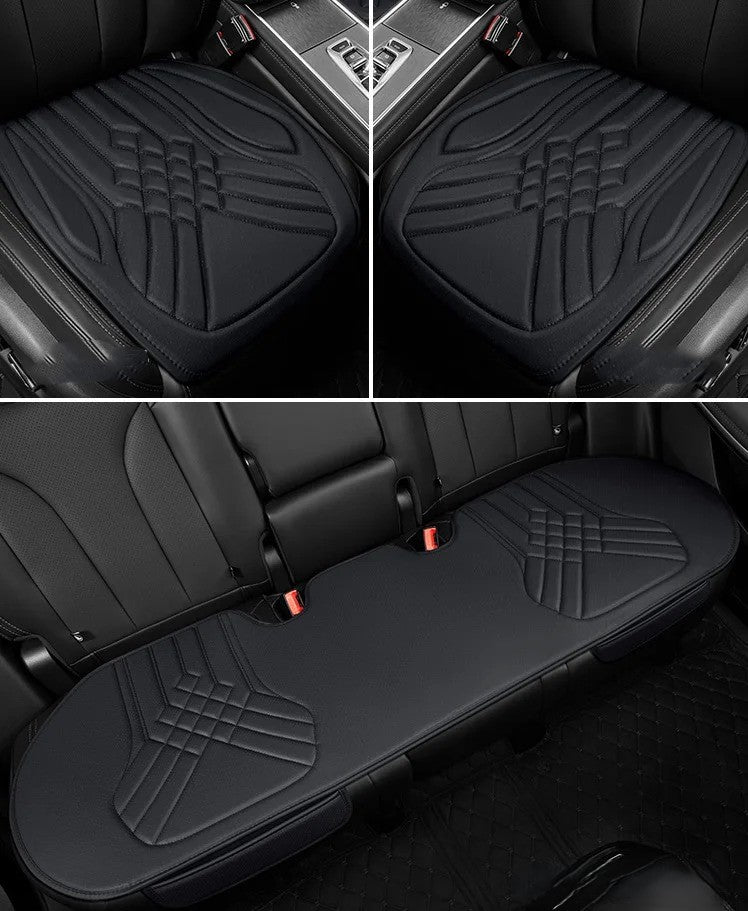 Universal PU Leather Car Seat Cushion – Easy to Clean, Non-Slip Seat Protector for Cars & SUVs